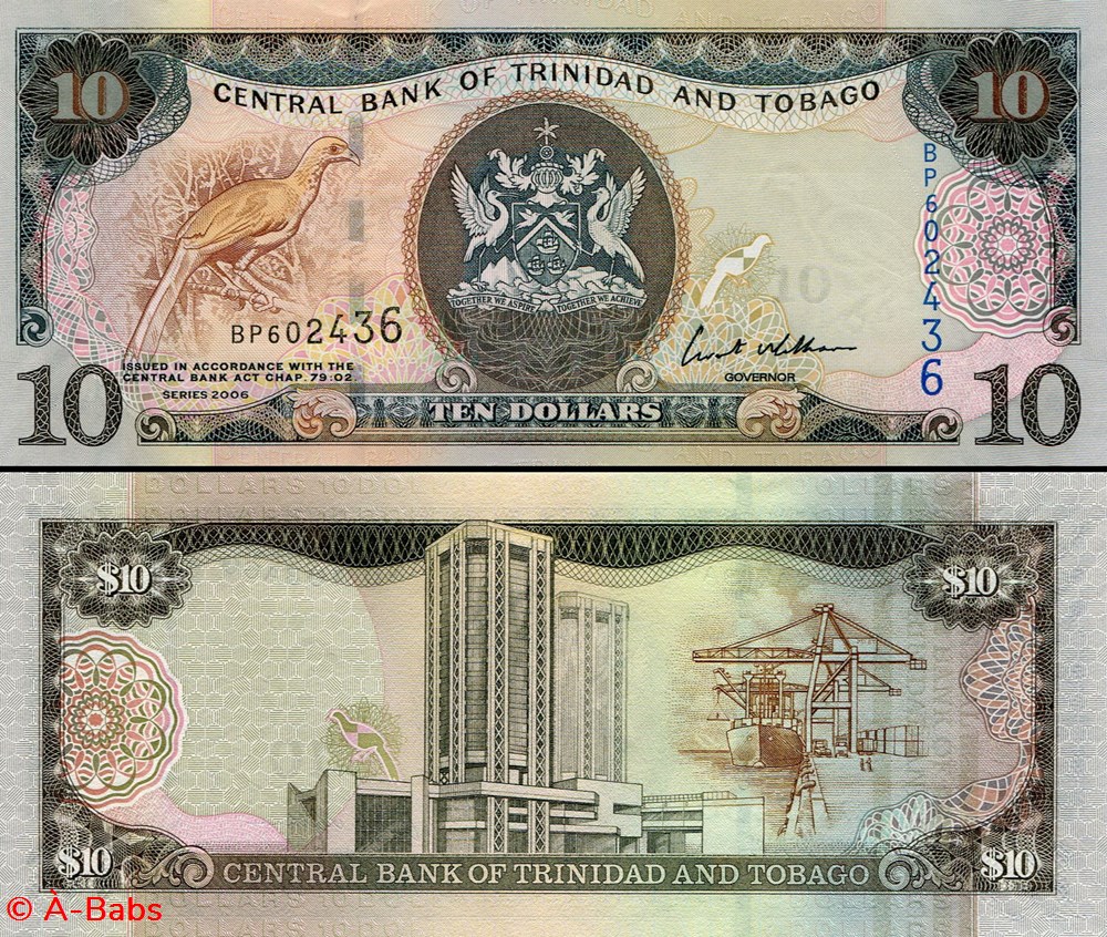 TRINIDAD ET TOBAGO - PICK 48a1 - 10 DOLLARS - 2006 billets amerique centrale caraibes trinite trinidad et tobago pick 48a1 10 dollars 2006