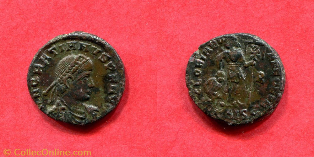 monnaie antique av jc ap romaine republicaine imperiale gratien gloria romanorum ric 14