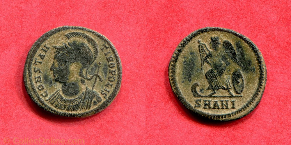 CONSTANTINOPLE - VICTORIA - RIC 92 monnaie antique av jc ap romaine constantinople victoria ric 92