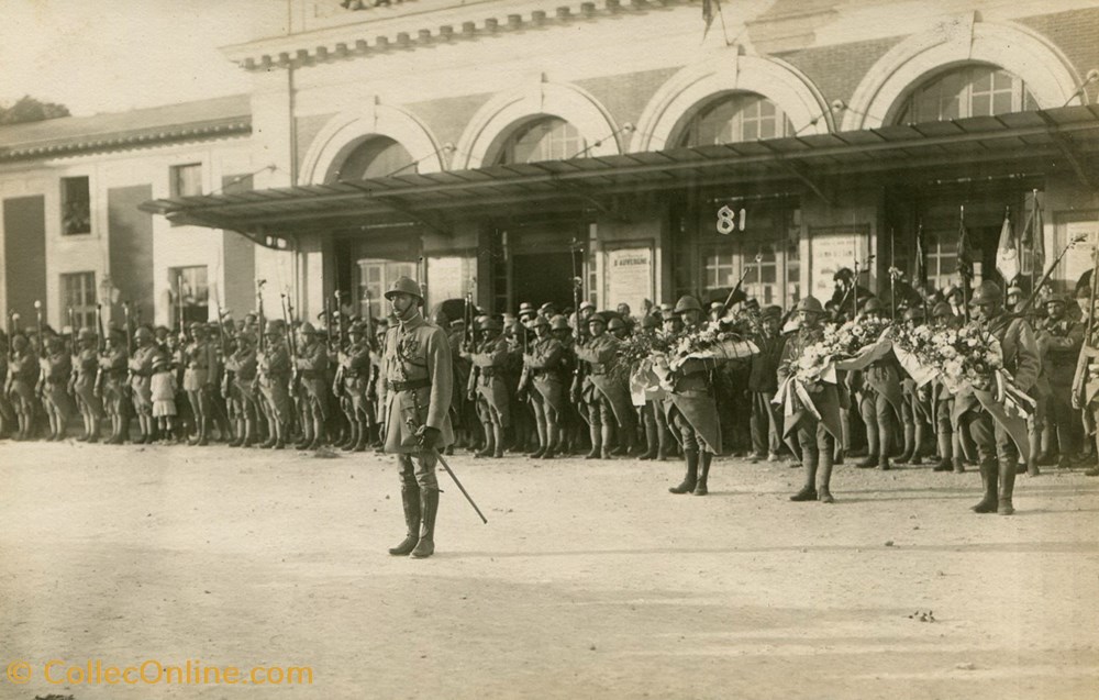 Retour des survivants du 20° Régiment d'Infanterie à Marmande en 1919 4 cartes postales europe france retour des survivants du 20 regiment infanterie a marmande en 1919