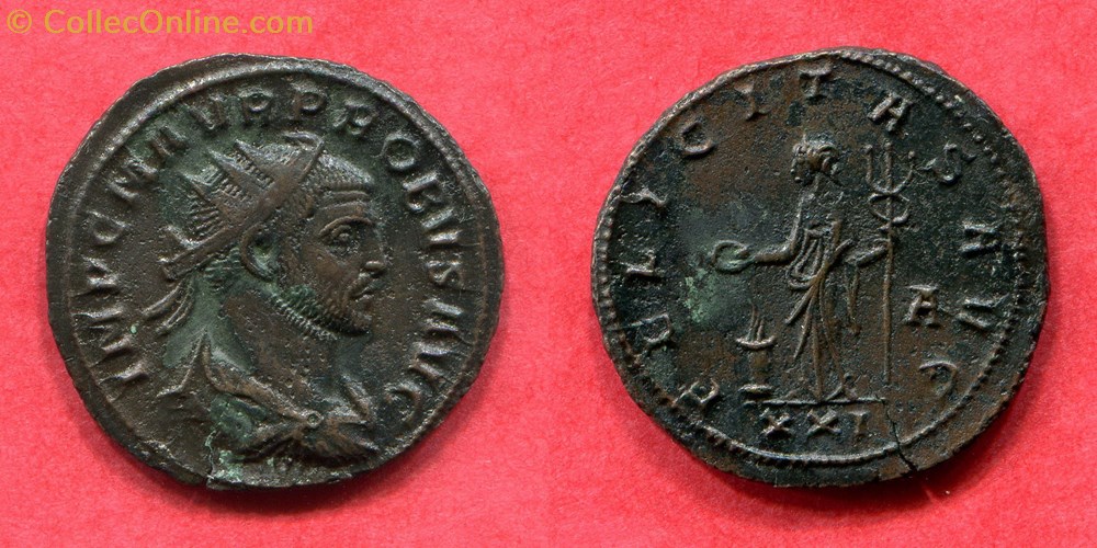 PROBUS - FELICITAS AVG - RIC 675 monnaie antique jc ap romaine republicaine imperiale probus felicitas avg ric 675