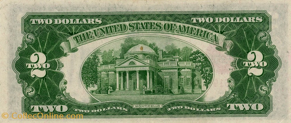 billets amerique du nord etats unis 2 red seal certificate series 1928d