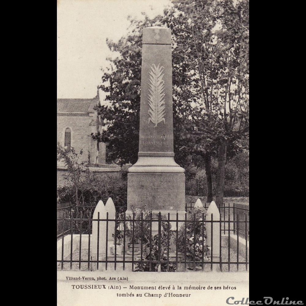 01 - Toussieux carte postale france auvergne 01 toussieux