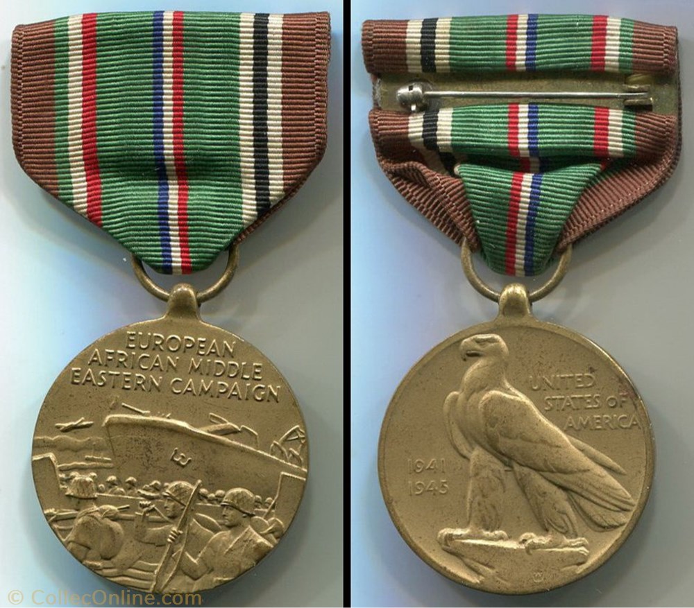European-African-Middle Eastern Campaign Medal - Etats Unis medaille european african middle eastern campaign medal etats unis