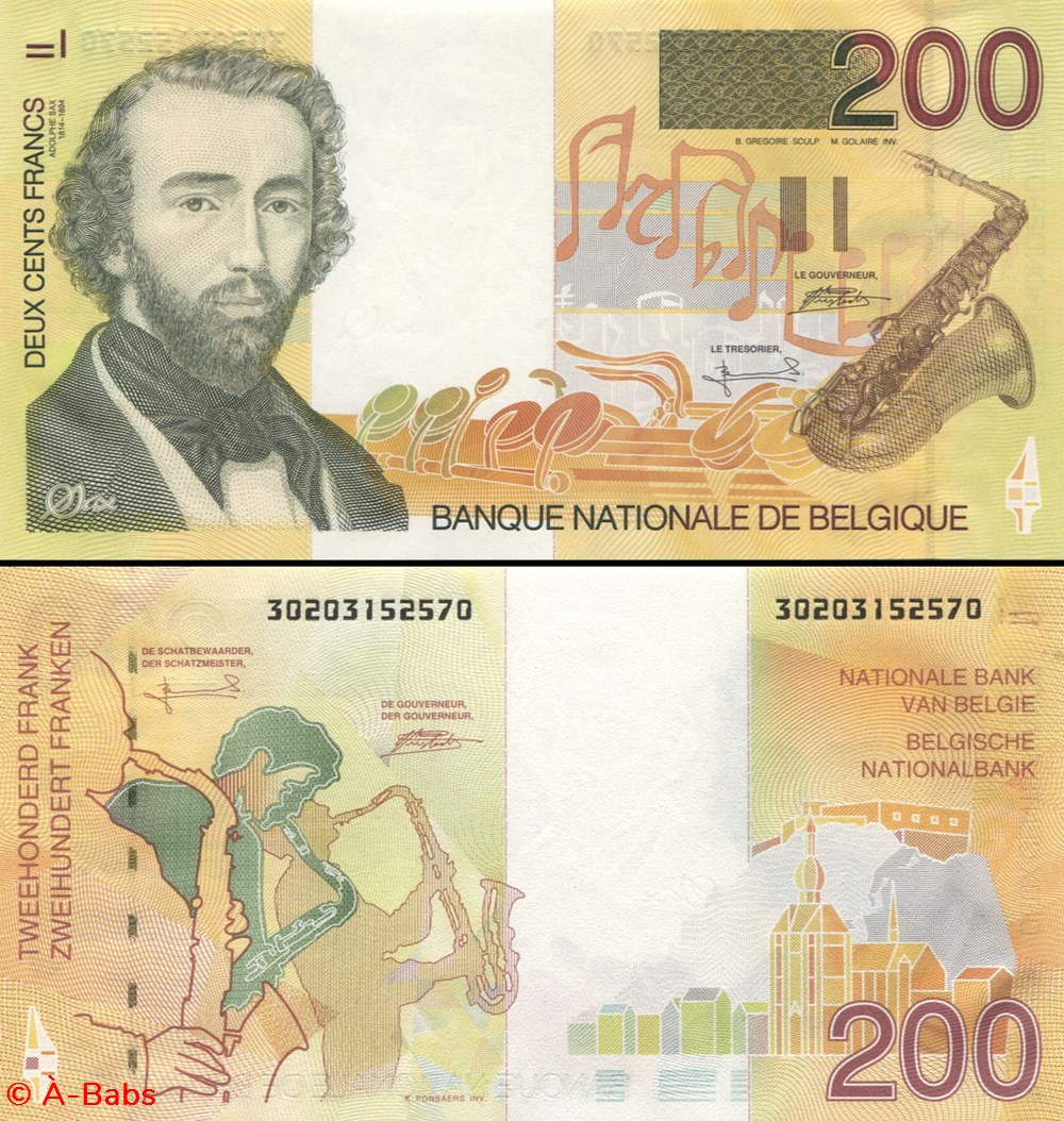 BELGIQUE - PICK 148 - 200 FRANCS - 1996 billets europe belgique pick 148 200 francs 1996