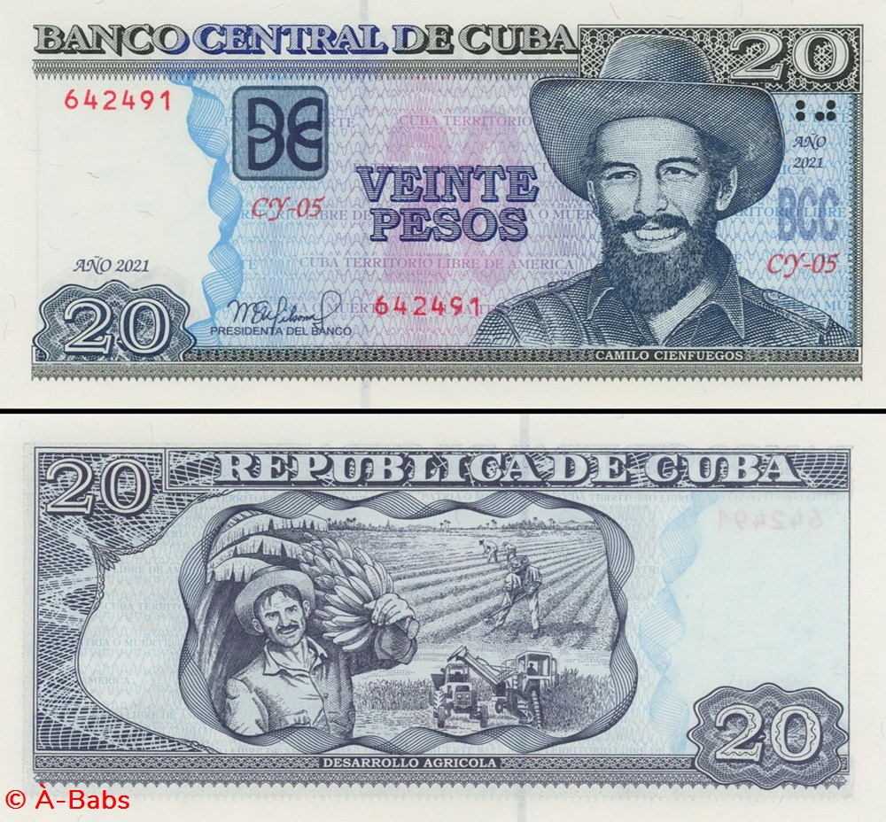 CUBA - PICK 122o - 20 PESOS - 2021 billets amerique centrale et caraibes cuba pick 122o 20 pesos 2021