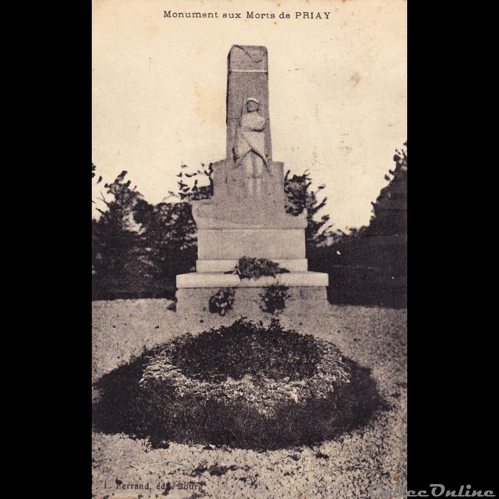 carte postale france auvergne 01 priay