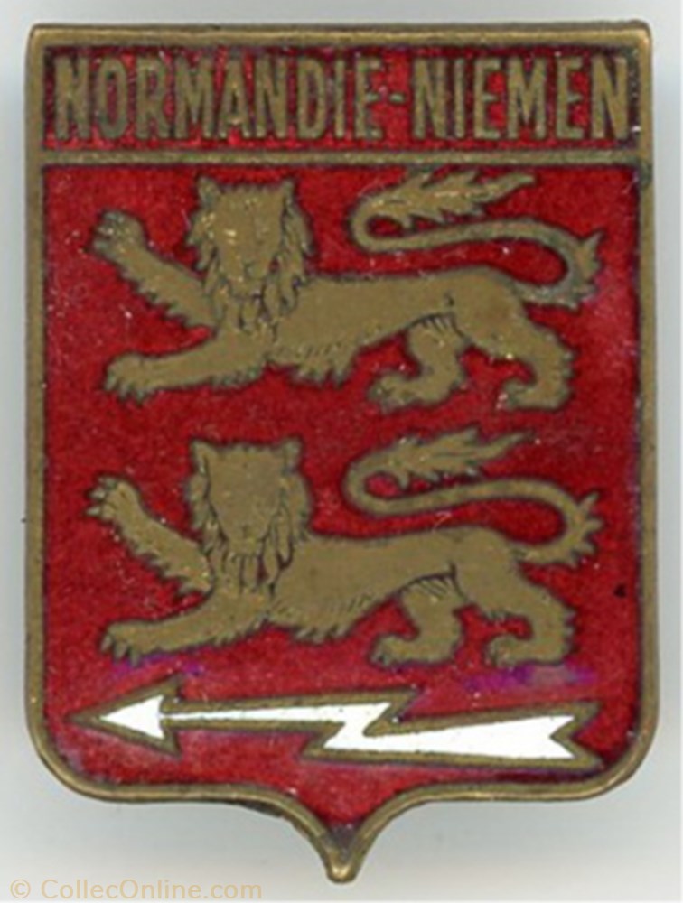 militaria medailles insignes insigne aviation escadrille normandie niemen