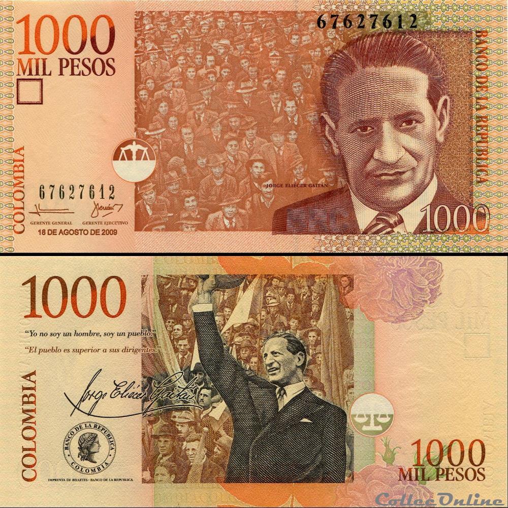 COLOMBIE PICK 456 L 1 000 PESOS COLOMBIEN 2009 Billetes colombie-pick-456-l-1-000-pesos-colombien-2009-billetes