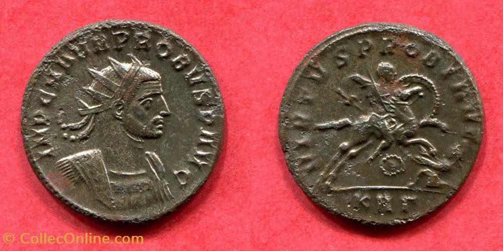PROBUS - VIRTVS PROBI AVG - RIC 880 monnaie antique jc ap romaine republicaine imperiale probus virtvs probi avg ric 880