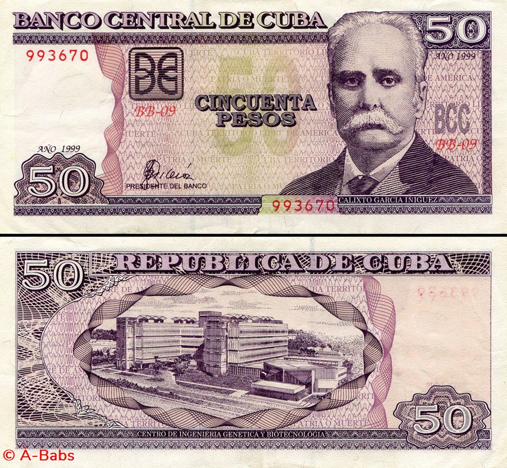 CUBA - PICK 119b - 50 PESOS - 1999 billets amerique centrale et caraibes cuba pick 119b 50 pesos 1999