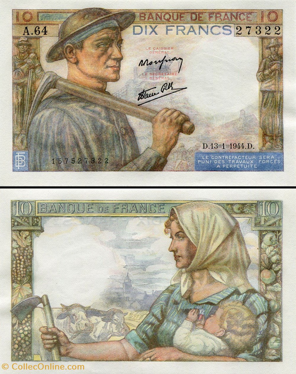 billets europe france 10 francs