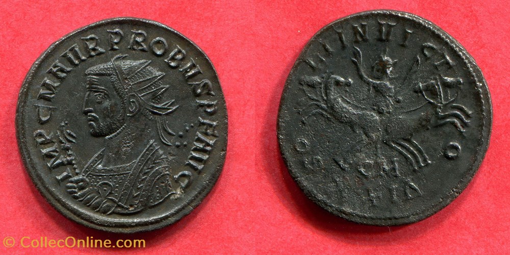 PROBUS - SOLI INVICTO - RIC 911 monnaie antique av jc a ap romaine republicaine imperiale probus soli invicto ric 911