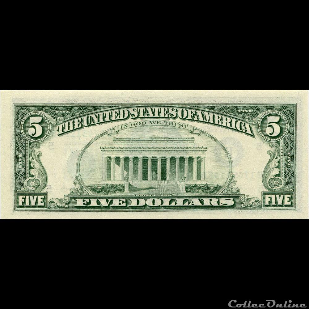 billets amerique du nord etats unis 5 federal reserve notes small size 1988a series