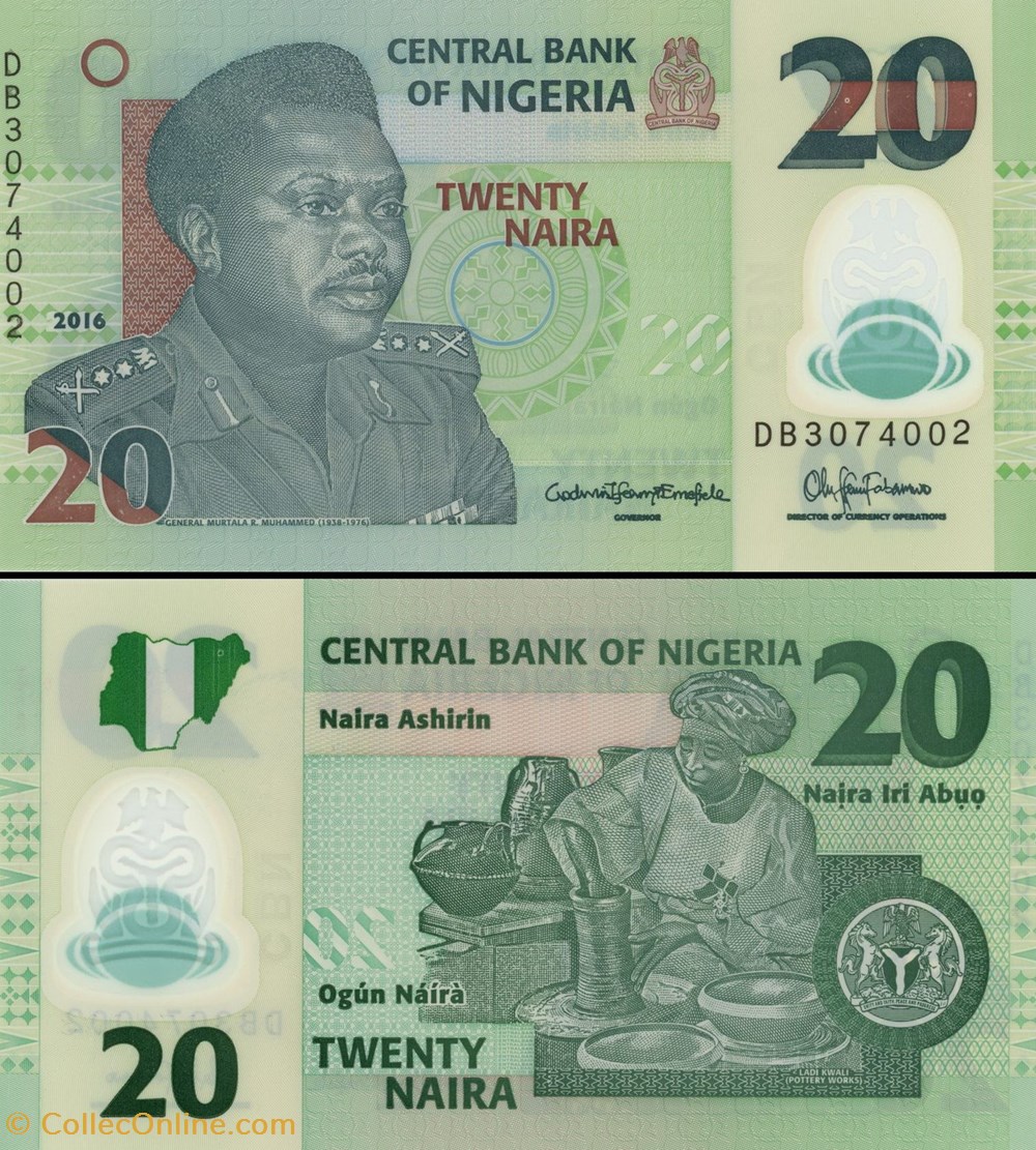 NIGERIA - PICK 34l - 20 NAIRA - 2016 billets afrique nigeria pick 34l 20 naira 2016