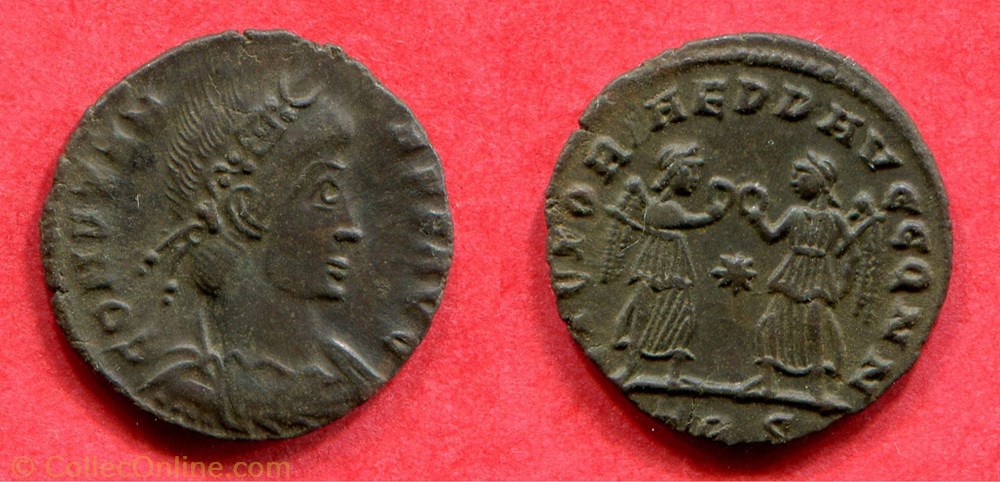 CONSTANS - VICTORIAE DD AVGG Q NN - RIC 188 monnaie antique jc ap romaine constans victoriae dd avgg q nn ric 188
