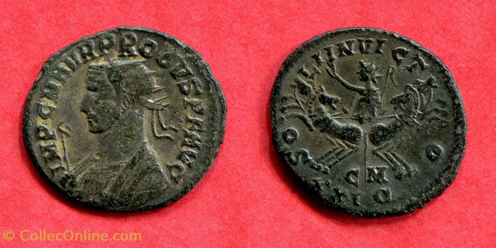 monnaie antique av jc a ap romaine republicaine imperiale probus soli invicto ric 911
