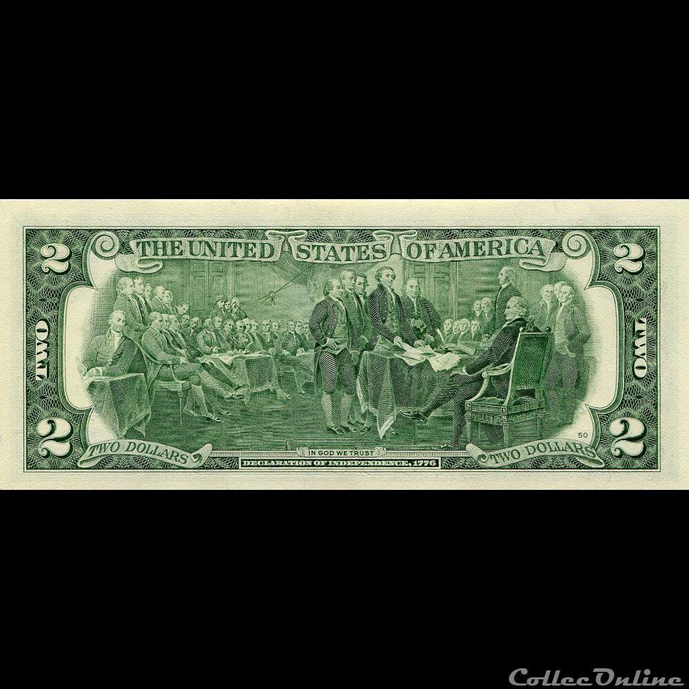 D- Cleveland District - 2$ Federal Reserve Notes - Small Size 2013 Series billet amerique du nord etat uni d cleveland district 2 federal reserve notes small size 2013 series
