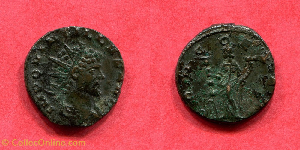 QUINTILLE CON-C-O EXER // T? RIC 45? monnaie antique av jc a ap romaine republicaine imperiale quintille con c o exer t ric 45
