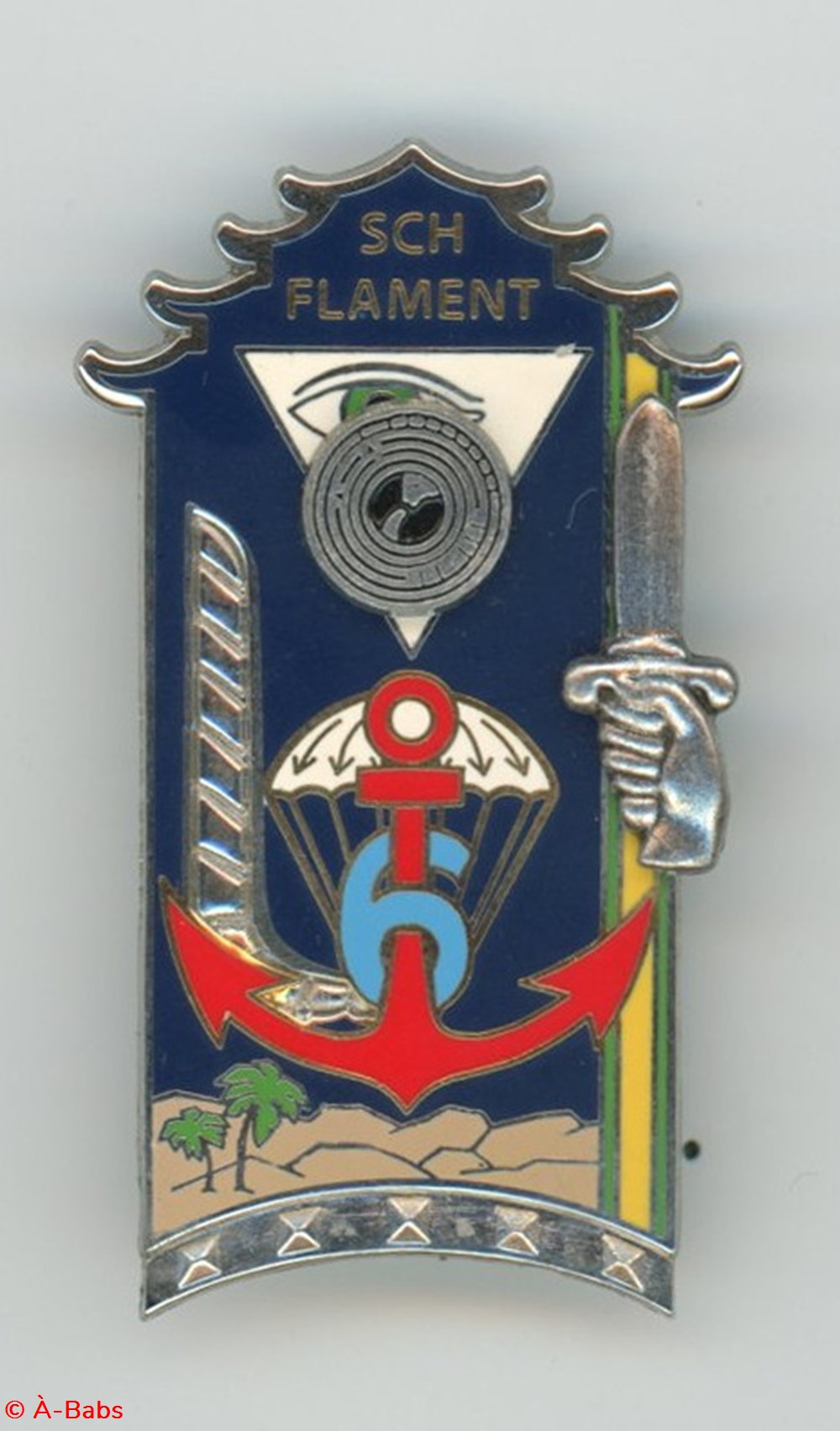 Insigne ENSOA - 270° Promotion Flament Marc militaria medailles insignes insigne ensoa 270 promotion flament marc