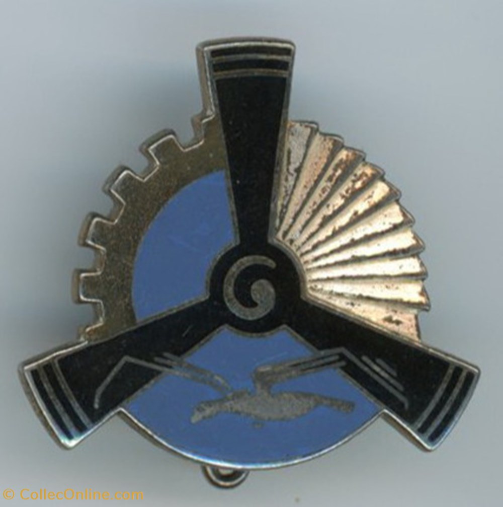 Insigne Aviation - Escadron avion 3/317 de l'école technique de l'Armée de l'air - Rochefort-sur-Mer militaria medailles insignes insigne aviation escadron avion 3 317 de ecole technique de armee de air rochefort sur mer