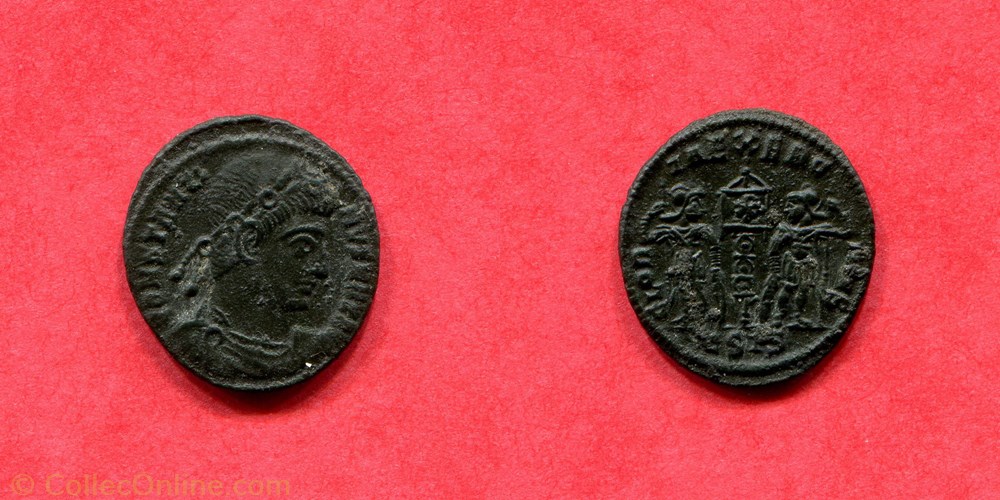 monnaie antique av jc ap romaine constantin 1 glor ia exerc itvs ric 85