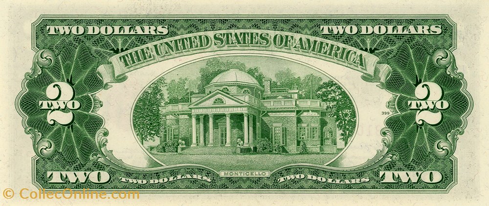 billets amerique du nord etats unis 2 red seal certificate series 1953