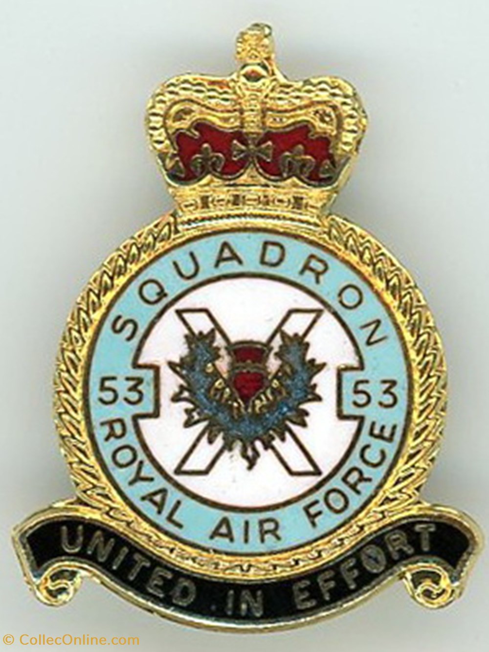Insigne R.A.F - 53° Squadron militaria medailles insignes insigne r a f 53 squadron