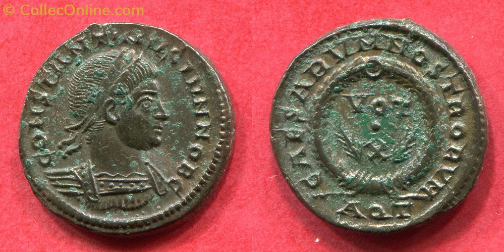 CONSTANTIN II - CAESARVM NOSTRORVM - RIC 115 monnaie antique av jc ap romaine republicaine imperiale constantin ii caesarvm nostrorvm ric 115
