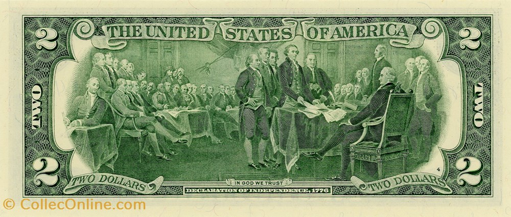 B- New-York District - 2$ Federal Reserve Notes - Small Size 2017A Series billet amerique du nord etat uni b new york district 2 federal reserve notes small size 2017a series
