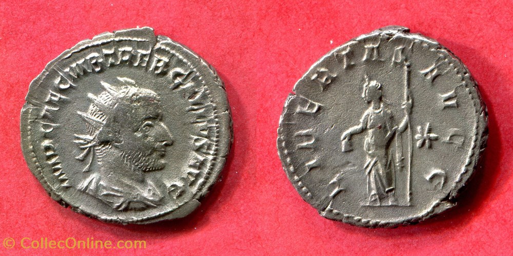 monnaie antique av jc ap romaine republicaine imperiale trebonien galle libertas ric 38