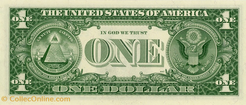E- 1$ Federal Reserve Notes - Small Size 1963 Series billets amerique du nord etats unis e 1 federal reserve notes small size 1963 series