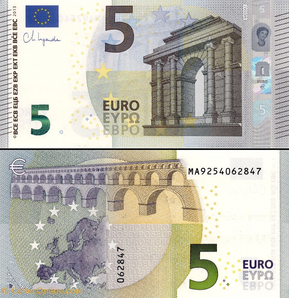 5 EUROS - SIGNATURE LAGARDE - PICK 26 M - Portugal billets 5 euros signature lagarde pick 26 m portugal