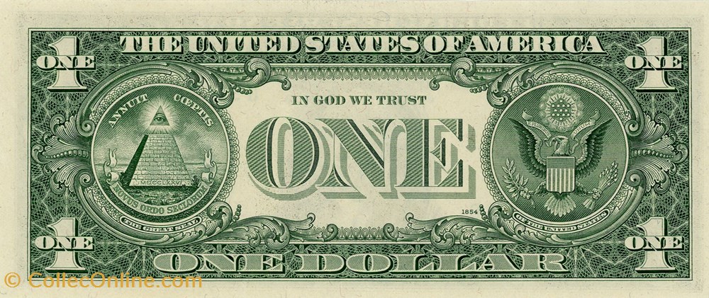 G- 1$ Federal Reserve Notes - Small Size 1974 Series billets amerique du nord etats unis g 1 federal reserve notes small size 1974 series