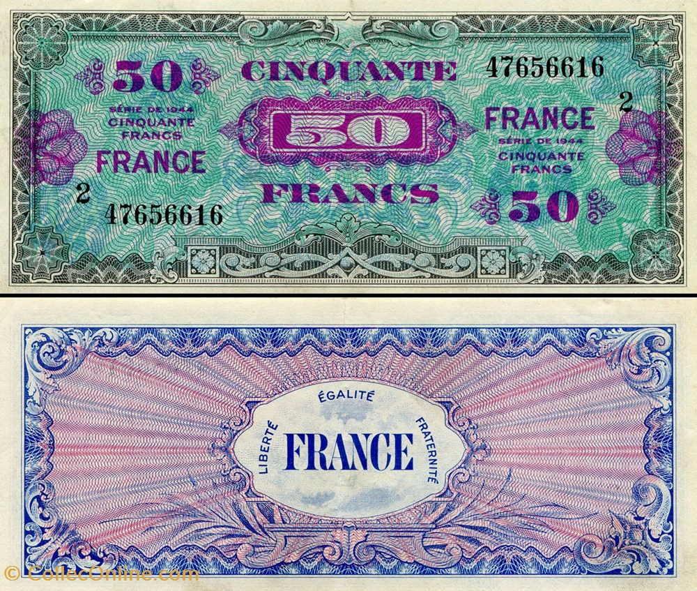 FRANCE -Pick 122b - 50 FRANCS billets europe france pick 122b 50 francs