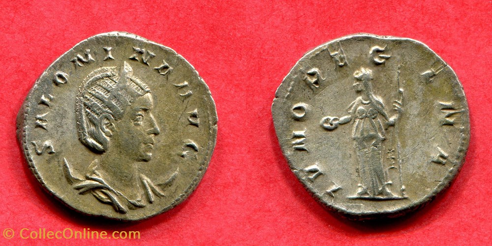 monnaie antique av jc ap romaine republicaine imperiale salonine ivno regina ric 29