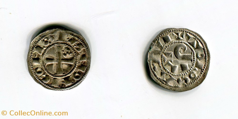 monnaies france feodales feodale languedoc comte de toulouse raymond v a vii obole