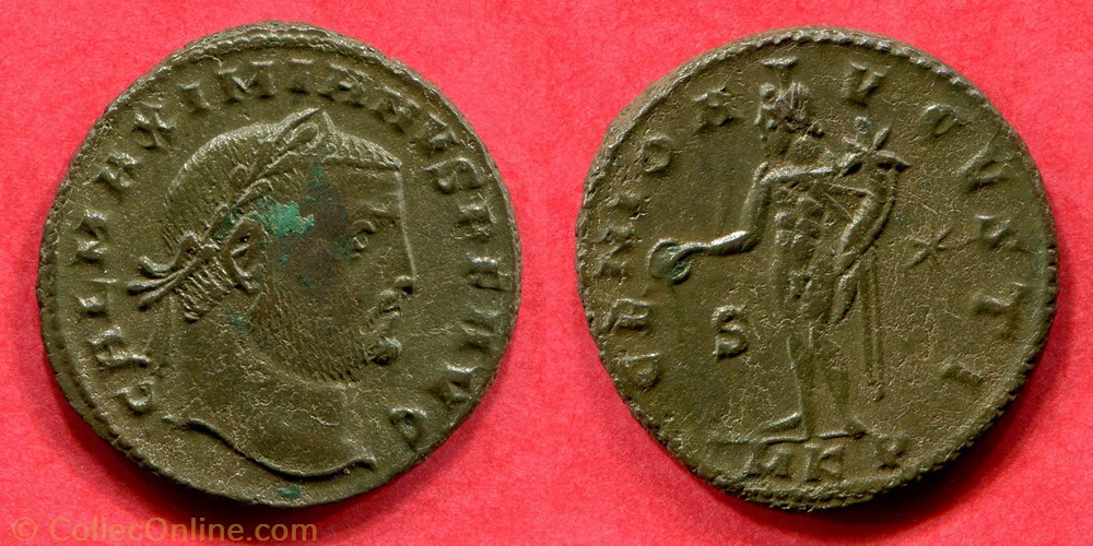GALÈRE MAXIMIEN - GENIO AVGVSTI- RIC 53 monnaie antique jc ap romaine galere maximien genio avgvsti ric 53