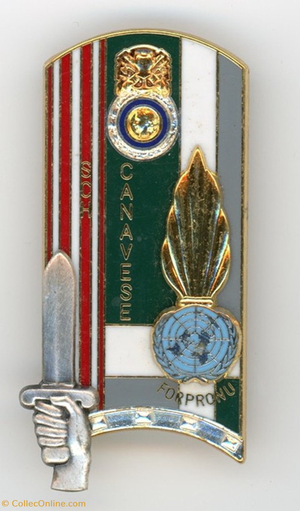Insigne ENSOA - 153° Promotion Canavese James militaria medailles insignes insigne ensoa 153 promotion canavese james