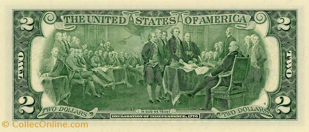 H- Saint-Louis District - 2$ Federal Reserve Notes - Small Size 2017A Series billets amerique du nord etats unis h saint louis district 2 federal reserve notes small size 2017a series