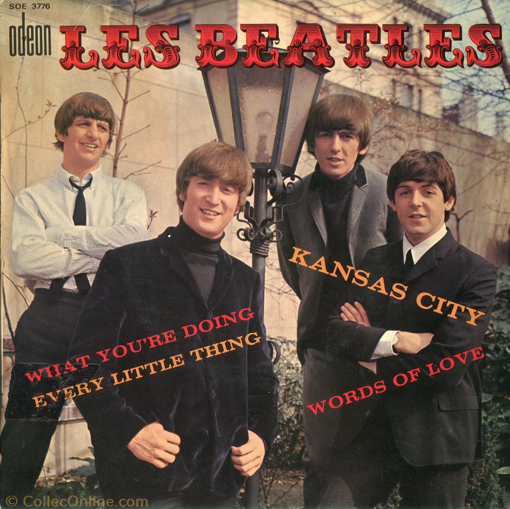 musique instrument vinyle disque tour the beatles kansas city