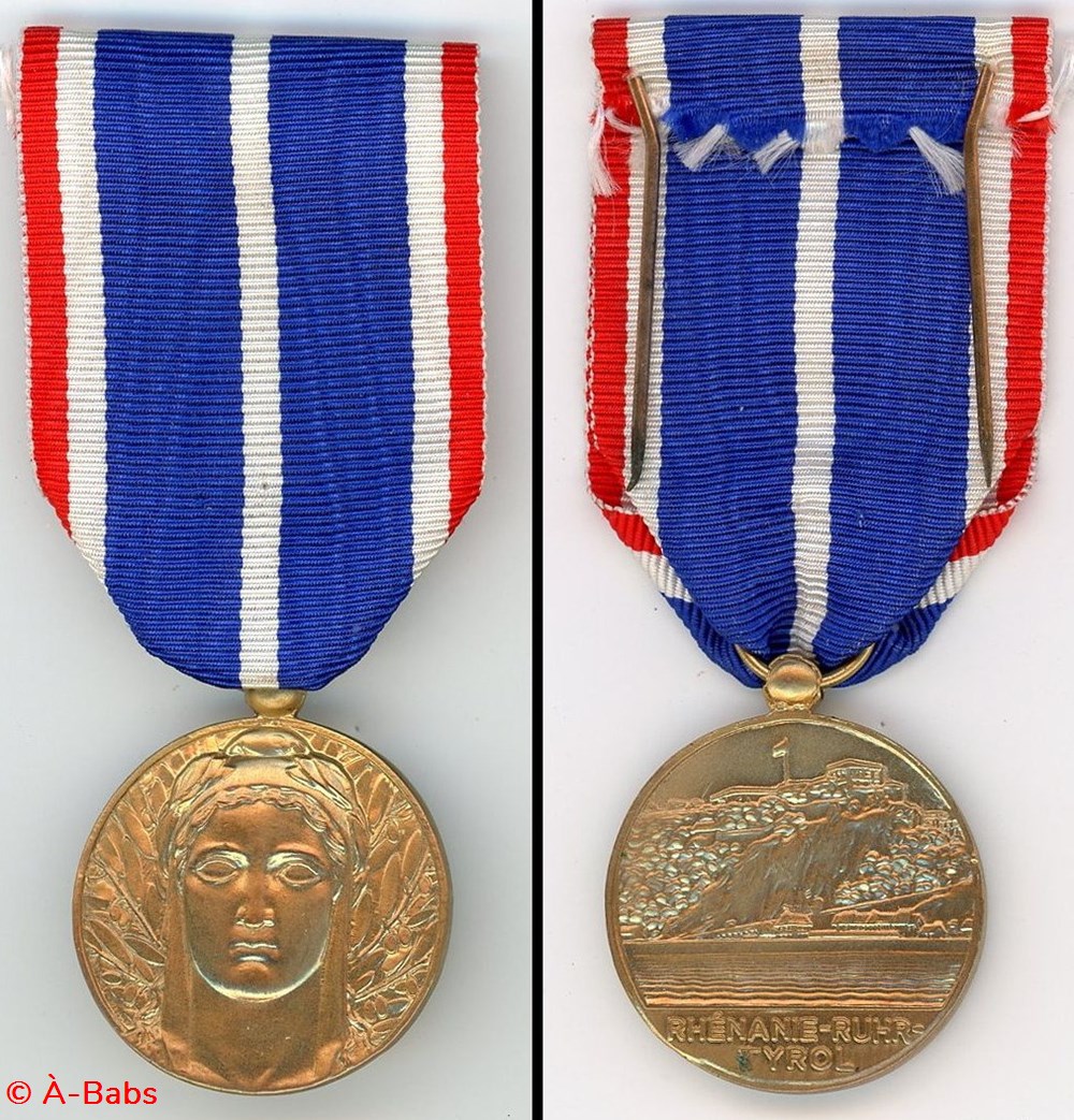 militaria medailles insignes medaille federation des anciens de rhenanie et de la ruhr et tyrol
