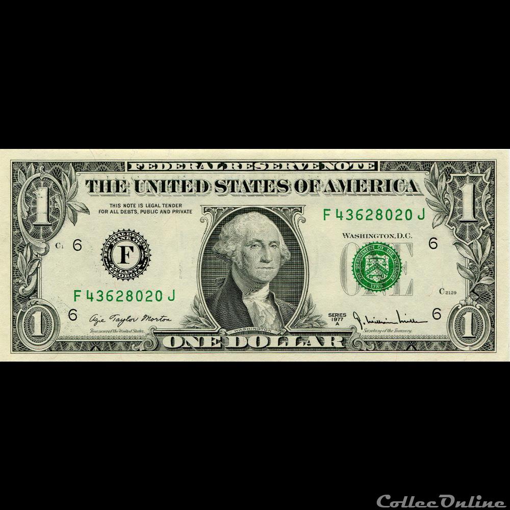 billet amerique du nord etat uni f 1 federal reserve notes small size 1977a series