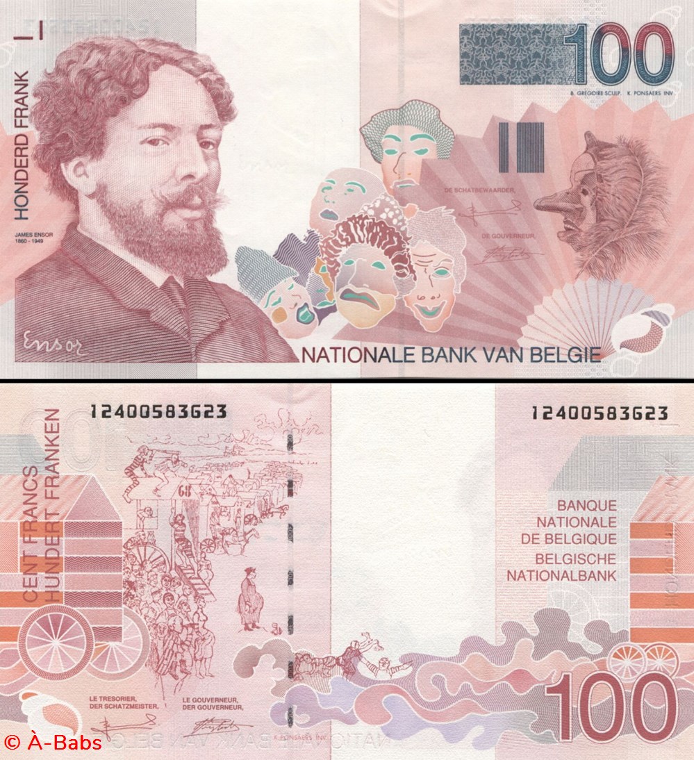 BELGIQUE - PICK 147 a1 - 100 FRANCS - 1995 billets europe belgique pick 147 a1 100 francs 1995