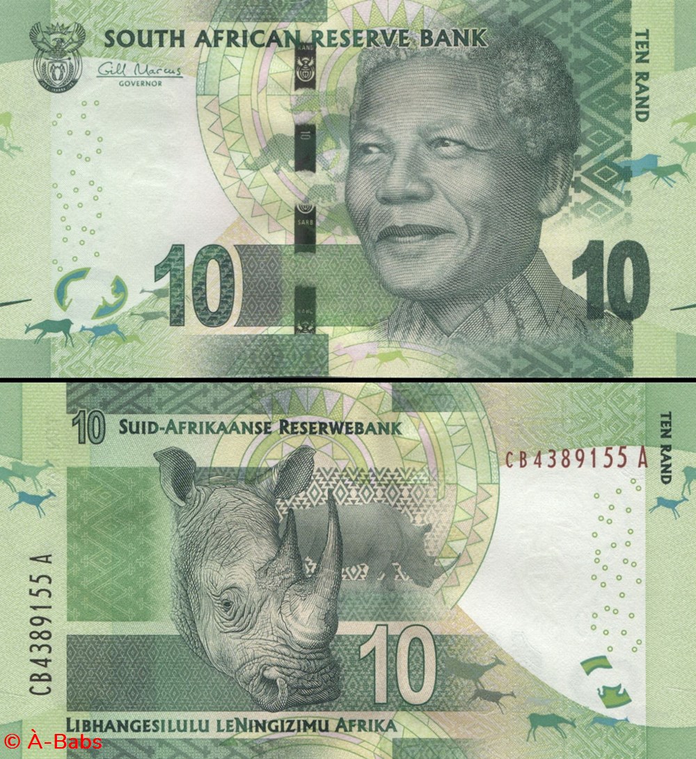 billets afrique du sud pick 138a 10 rand 2013