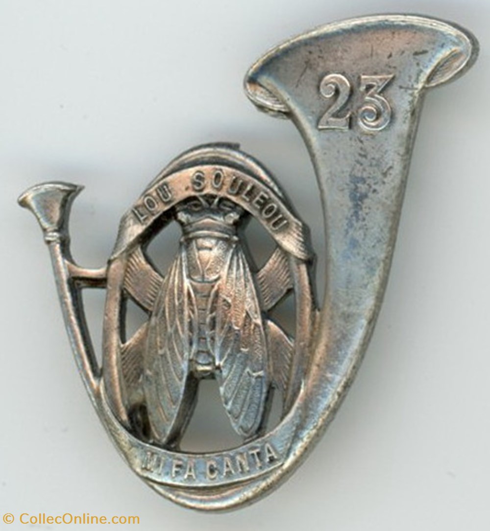Insigne du 23° Bataillon de Chasseurs Alpins militaria medailles insignes insigne du 23 bataillon de chasseurs alpins