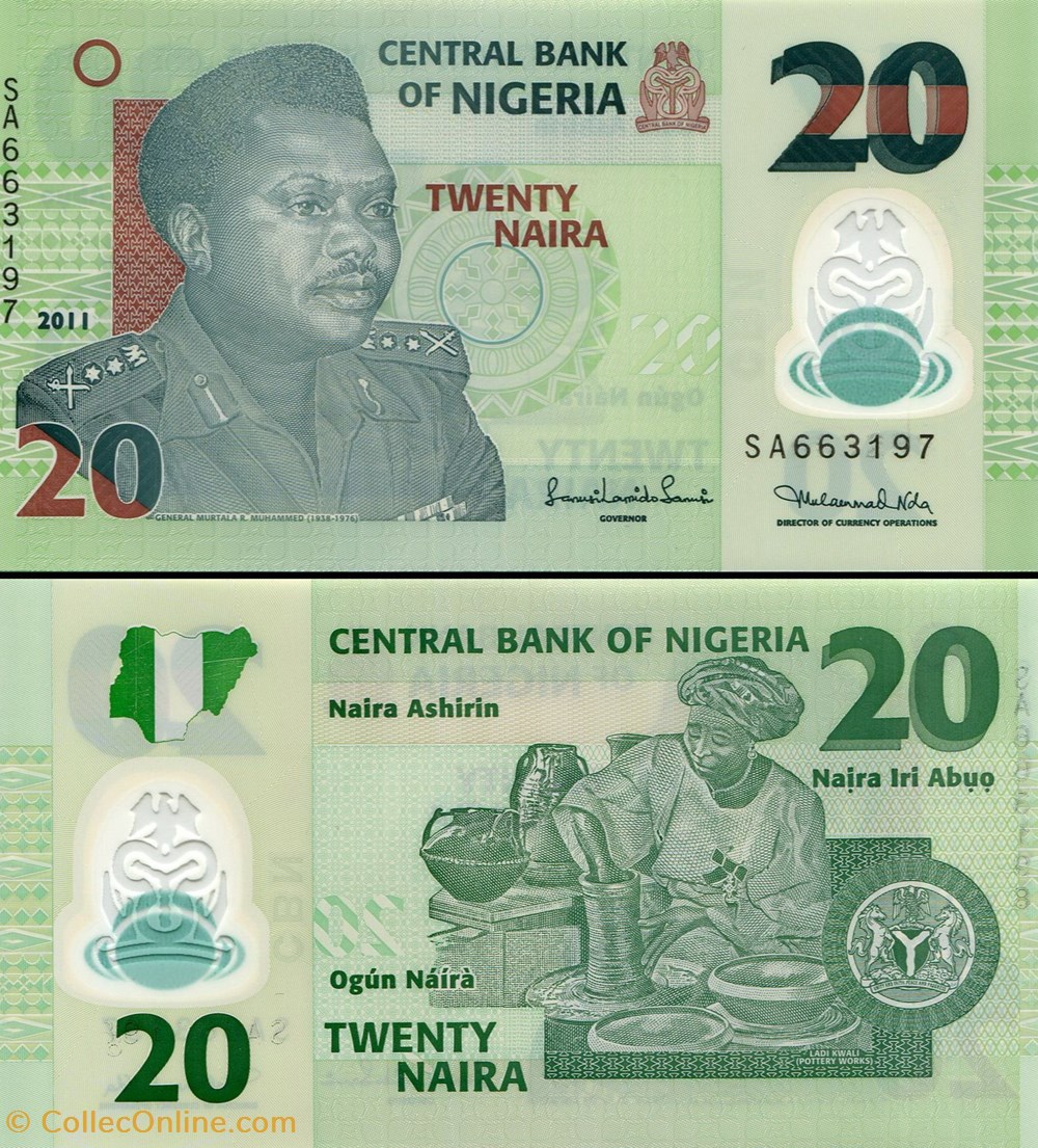 NIGERIA - PICK 34g - 20 NAIRA - 2011 billets afrique nigeria pick 34g 20 naira 2011
