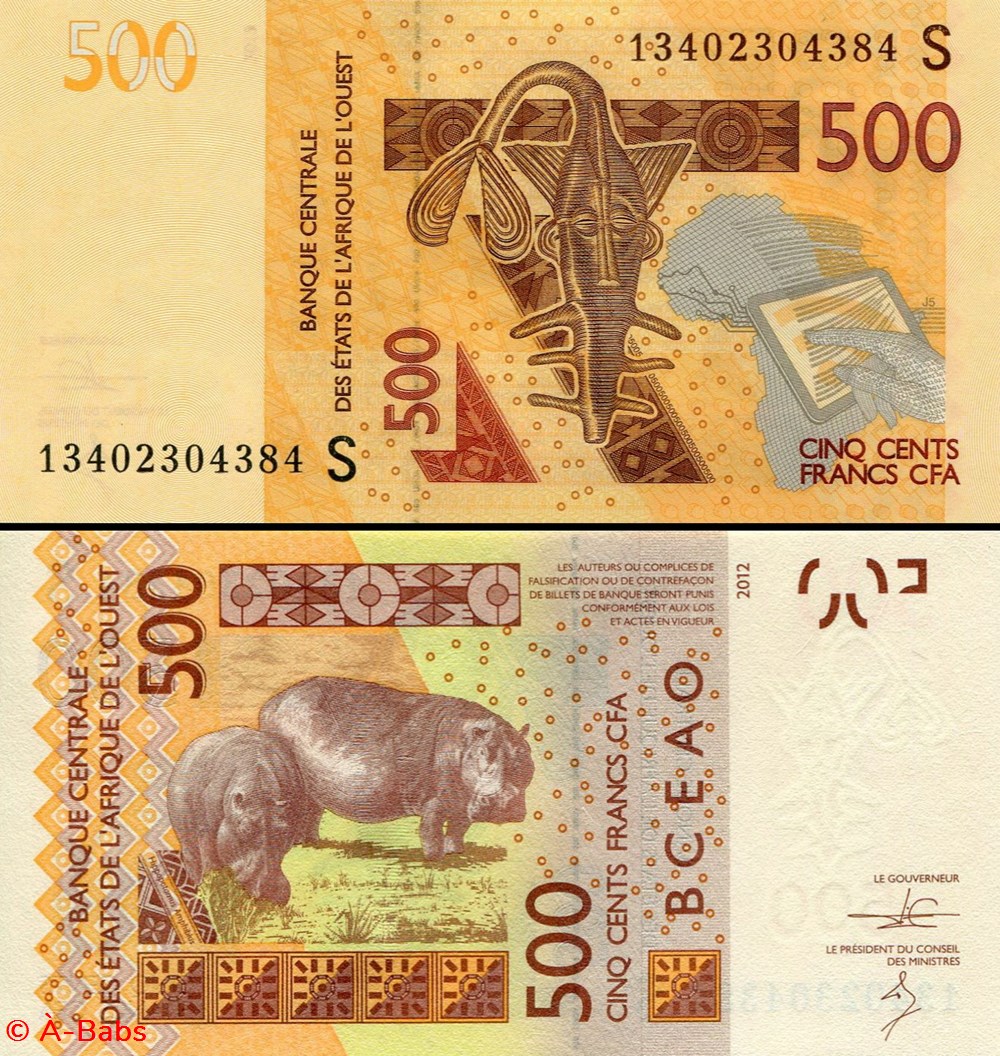 B.C.E.A.O - FRANCS CFA - GUINÉE BISSAU - LETTRE S - 500 FRANCS - PICK 919 S b billets afrique b c e a o francs cfa guinee bissau lettre s 500 francs pick 919 s b