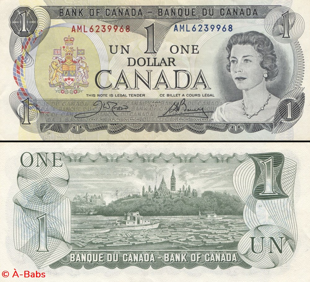 CANADA - PICK 085 a2 - 1 DOLLAR - 1973 billets amerique du nord canada pick 085 a2 1 dollar 1973