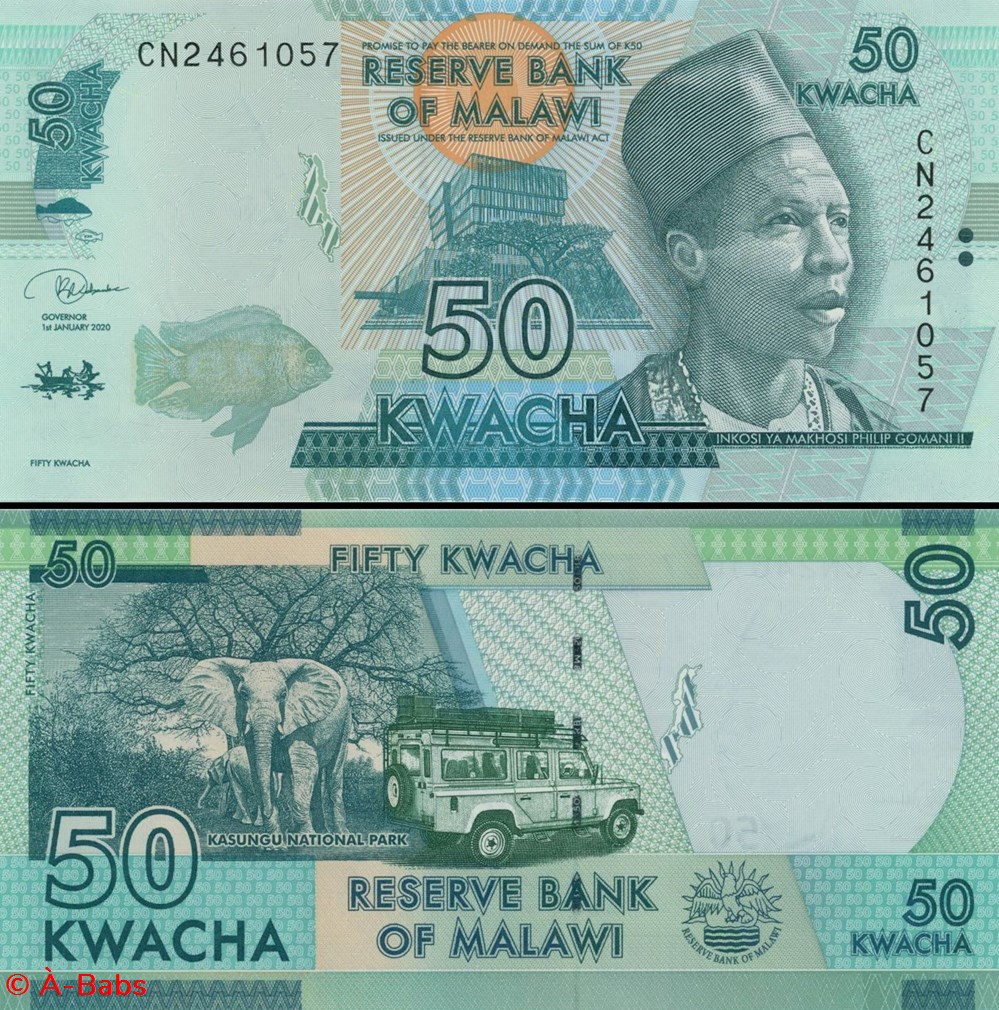 MALAWI - PICK 64 g - 50 KWACHA - 2020 billets afrique malawi pick 64 g 50 kwacha 2020